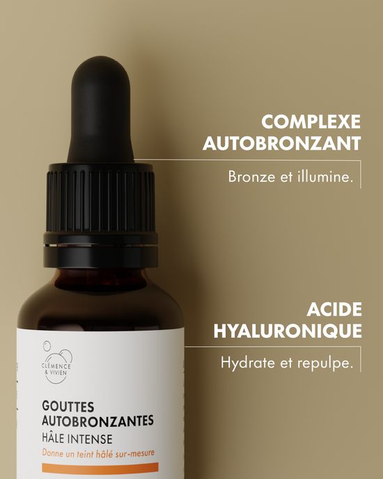 Gouttes autobronzantes hâle intense