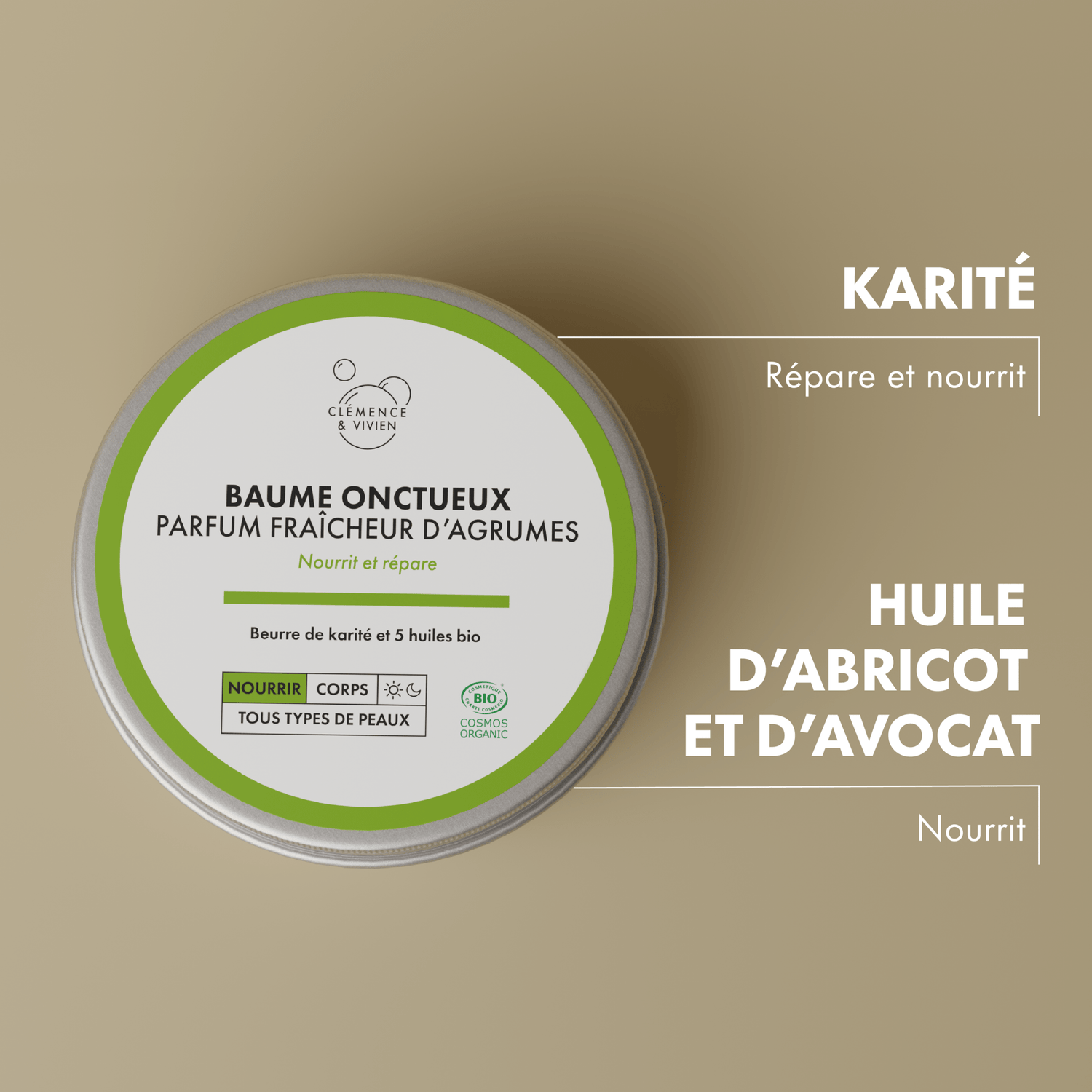 Baume onctueux parfum fraîcheur d&