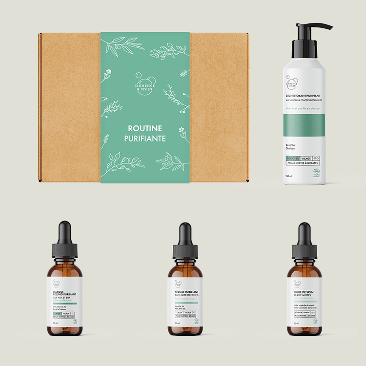 Coffret routine purifiante - Clémence & Vivien