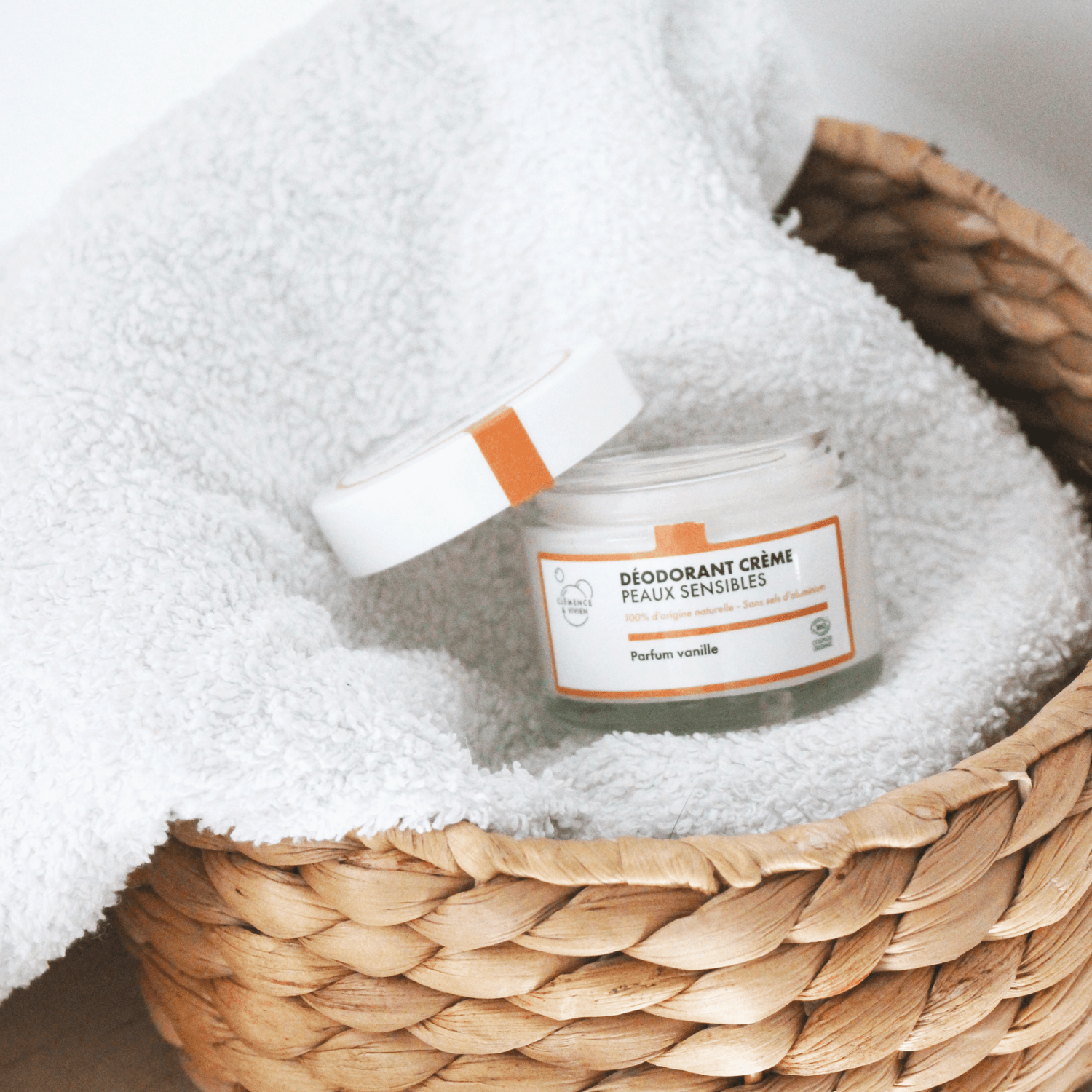 Déodorant naturel peaux sensibles vanille - Clémence & Vivien