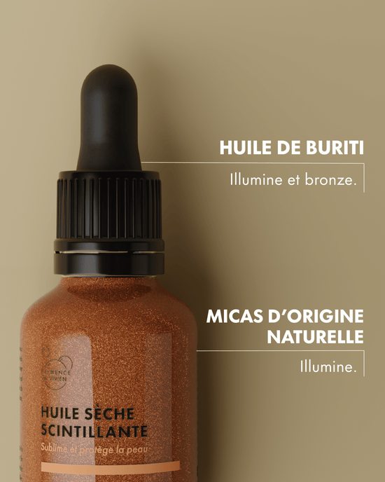 Huile sèche scintillante - Clémence & Vivien