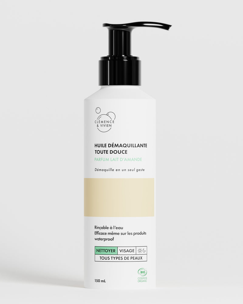 Huile démaquillante toute douce parfum lait d'amande