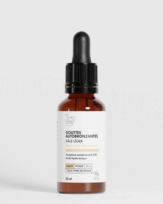 Gouttes autobronzantes hâle léger