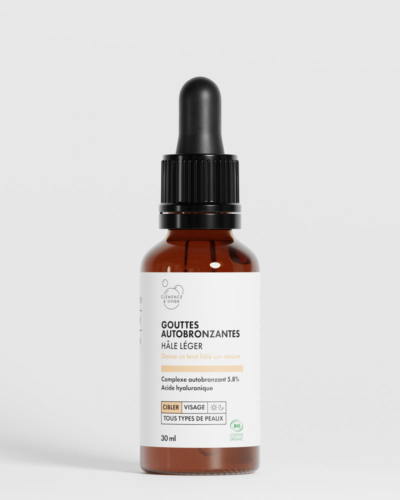 Gouttes autobronzantes hâle léger