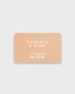 Carte cadeau Clémence & Vivien