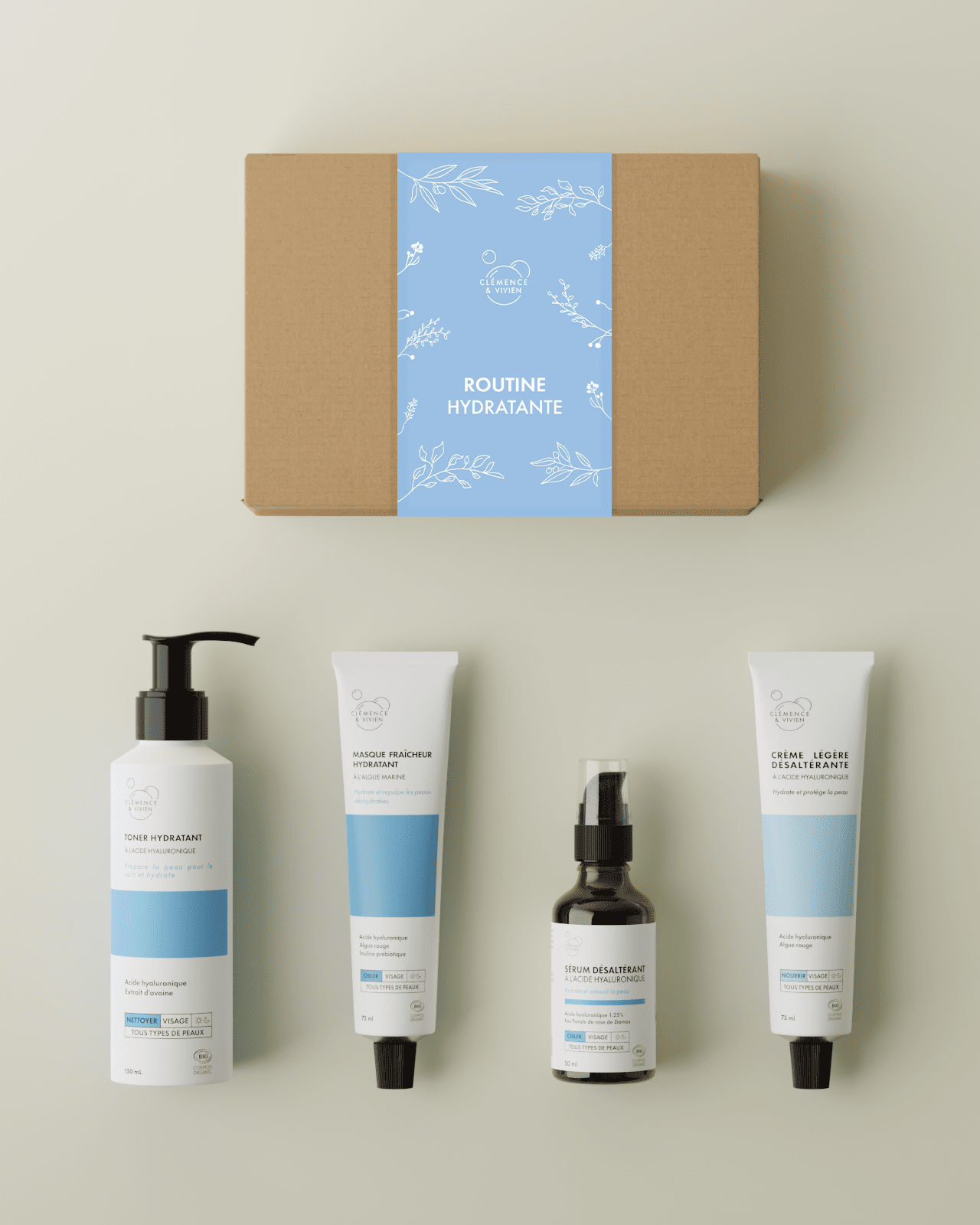 Coffret routine hydratante - Clémence & Vivien