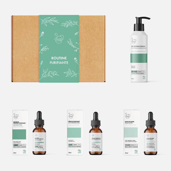 Coffret routine purifiante - Clémence & Vivien