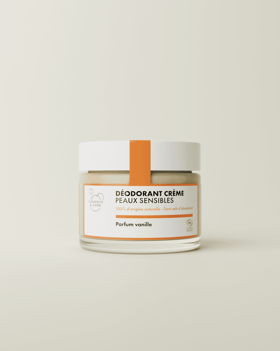 Déodorant naturel peaux sensibles vanille - Clémence & Vivien