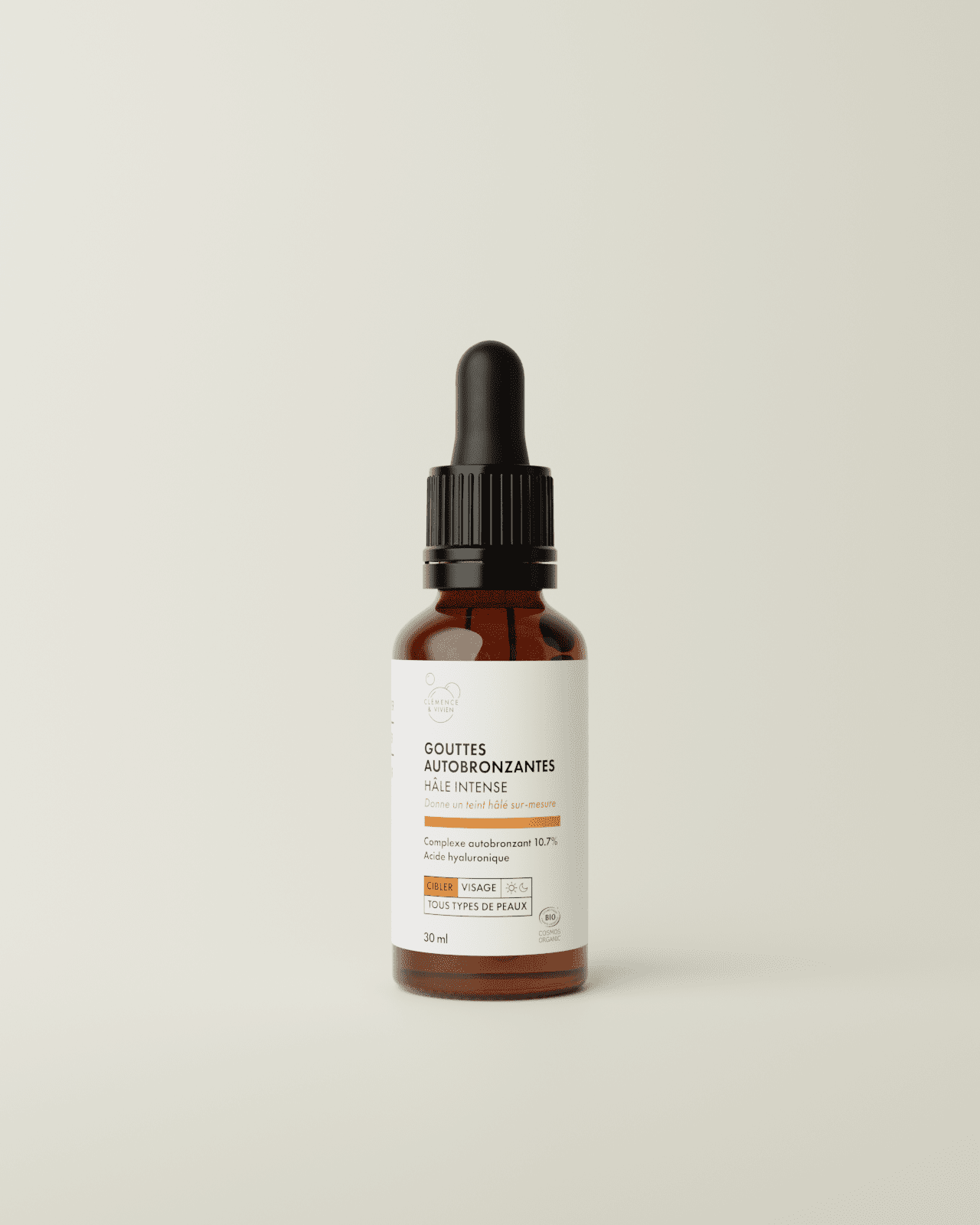 Sérum Autobronzant Pour Le Visage - Vitamine E & Acide Hyaluronique - 20 Ml - Neuf