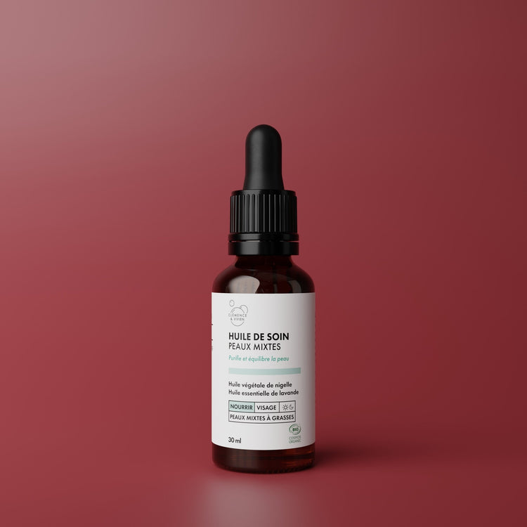 Huile de soin peaux mixtes - Clémence & Vivien