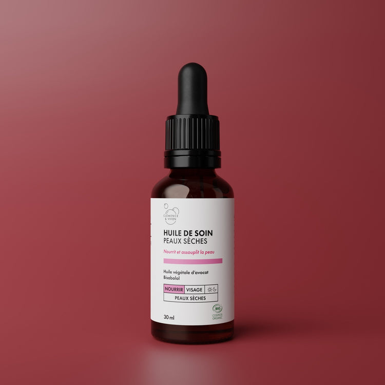 Huile de soin peaux sèches - Clémence & Vivien