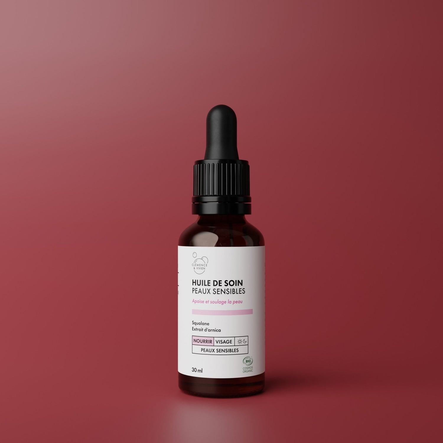 Huile de soin peaux sensibles - Clémence & Vivien