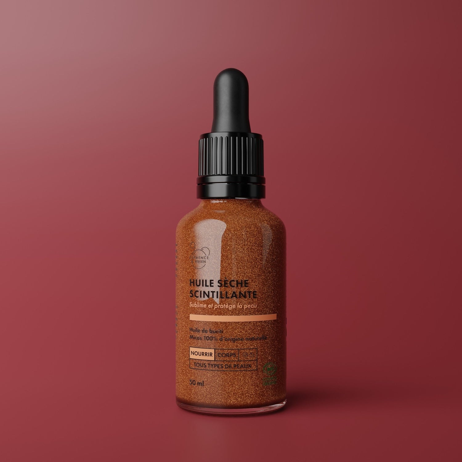 Huile sèche scintillante - Clémence & Vivien