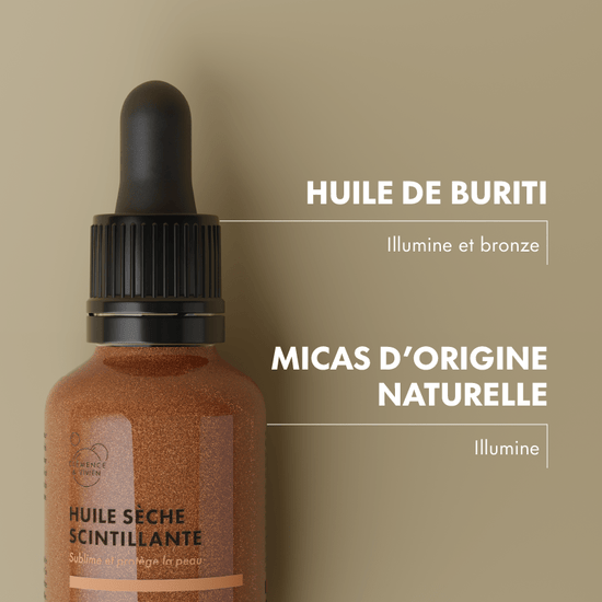 Huile sèche scintillante - Clémence & Vivien