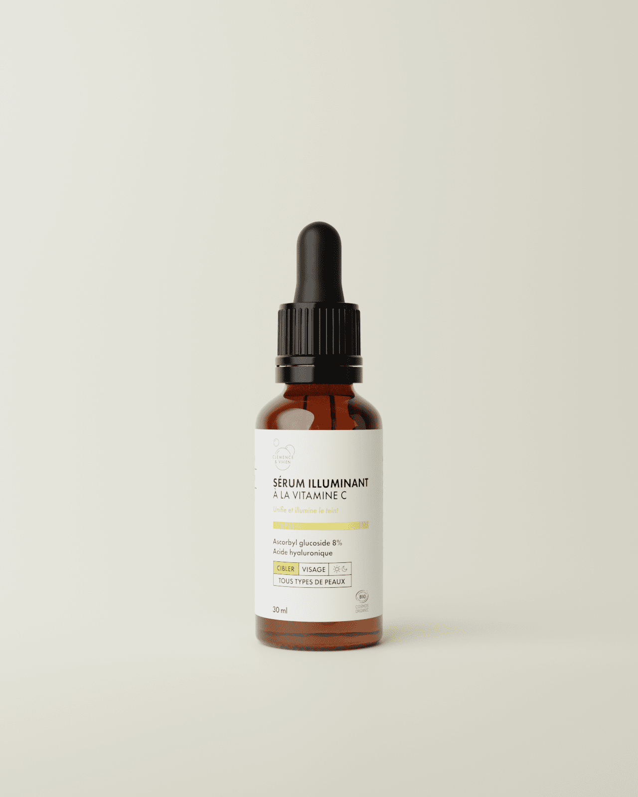 Sérum Visage Pro Vitamine C & Acide Hyaluronique - Anti-âge & Hydratation Intense 15ml